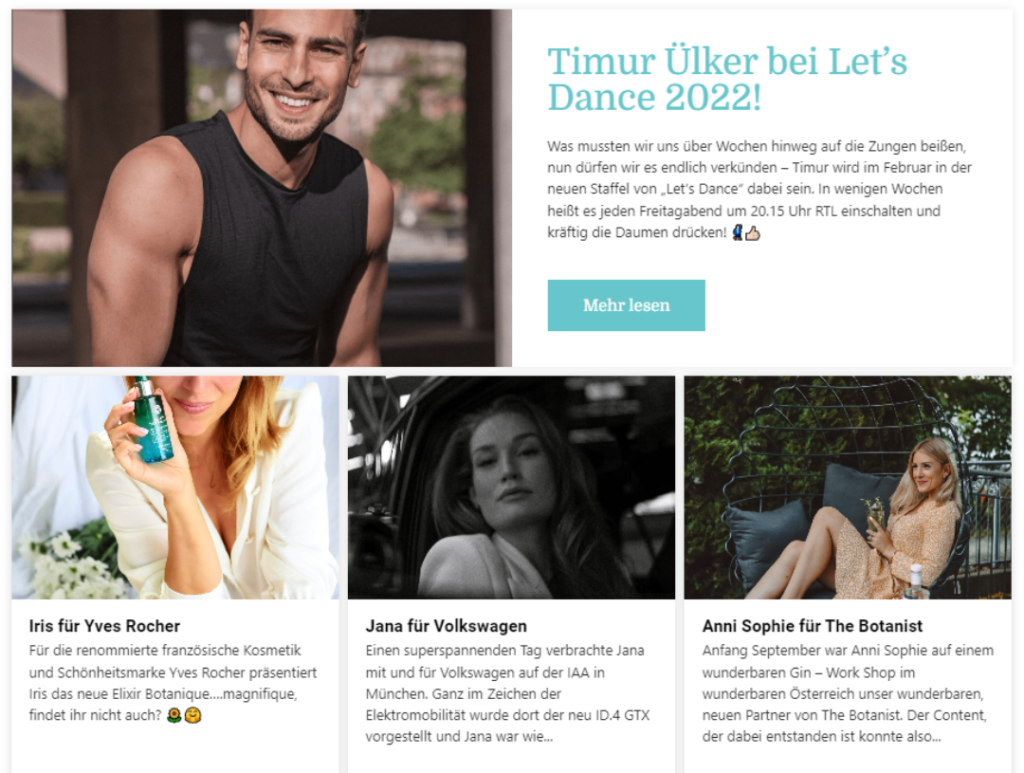 Maze Management Webseite Newsseite