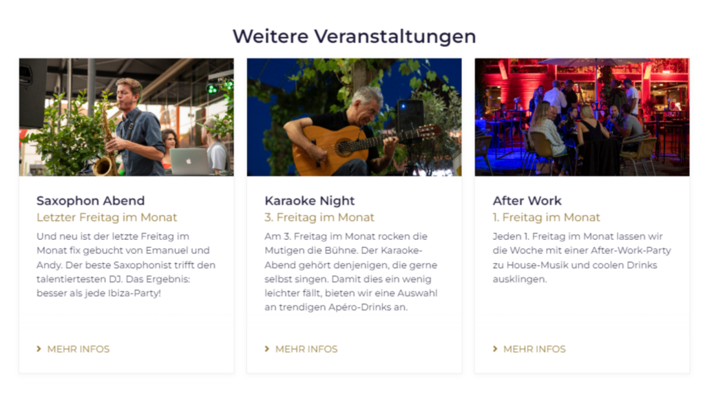 Das Scherzhaus Webseite Veranstaltungen