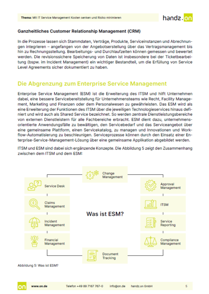handz.on Whitepaper IT Service Management