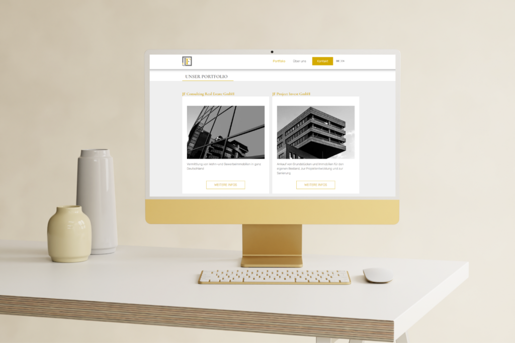 JF Holding Invest Webseite